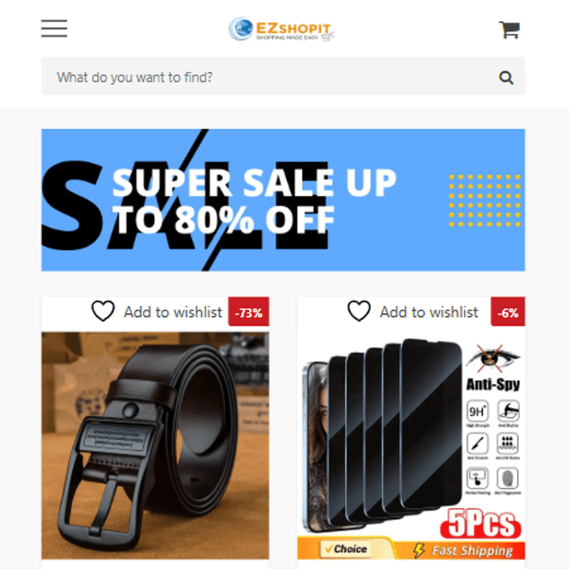 Ezshopit Mobile App